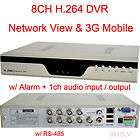 8CH DVR H.264 CCTV Network Mobile IE Remote View Surveillance Security 