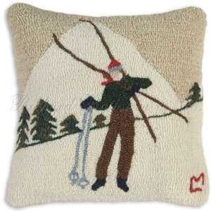  Snow Skiing Winter Seasonal Holiday Decorative Pillow. Free 