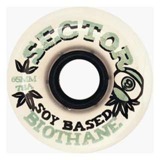  Sector 9 Skateboards Biothane 78a 65mm Clear White Soy 