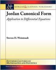 Jordan Canonical Form, (1598298046), Steven Weintraub, Textbooks 