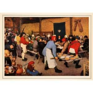  1937 Tipped In Print Pieter Brueghel Peasant Wedding 