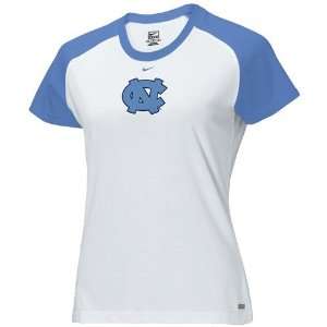 com Nike North Carolina Tar Heels (UNC) White Ladies Training T shirt 