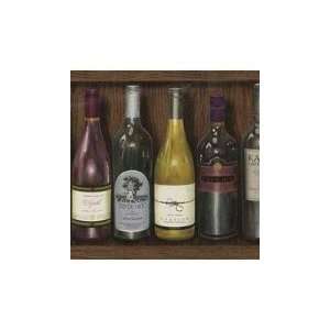 Wine Bottles Wallpaper Border