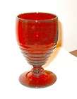 PADEN CITY PENNY LINE 5 1/4 IN. LOW GOBLET RUBY RED