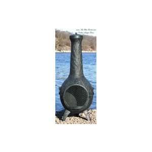  Blue Rooster Orchid Cast Aluminum Chiminea Patio, Lawn 