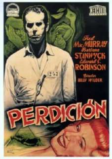 Double Indemnity Perdicion Movie Poster #01 2ft x3ft  