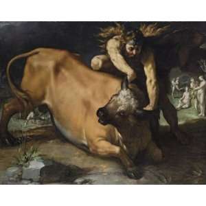   van Haarlem   24 x 20 inches   Hercules and Achel