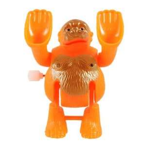   Clockwork Spring Tumbling Somersault Cartoon Monkey Toy Orange Baby