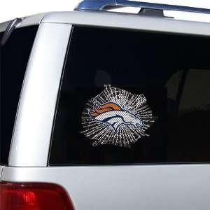   Broncos Car Truck SUV Window Graphic Die Cut Film   Shattered Style