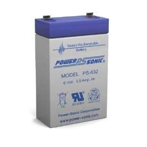    Sonic PS 632   UPS battery   1 x lead acid 3.5 Ah
