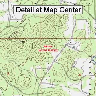 USGS Topographic Quadrangle Map   Wimer, Oregon (Folded/Waterproof 