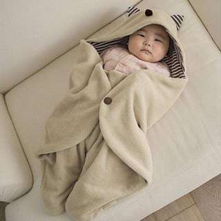   Baby Swaddle Blanket Sleeping Bag Wrap With Hood Easy Wrapping  