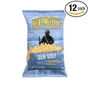 Real McCoys Rice Chips Sea Salt Gluten Free, 6 Ounce (Pack of 12 