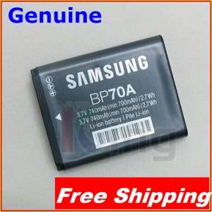   Samsung BP70A Li ion Battery for SL50 ES65 ES70 PL80 PL100 WP10 AQ100
