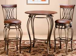   Furniture Montello 3 Pc Bistro Table & Stools   Sold Indiv or as Set