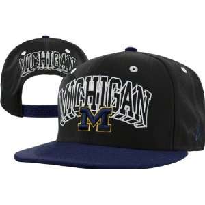  Michigan Wolverines Blockbuster Adjustable Snapback Hat 