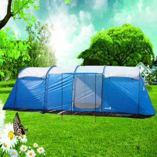 Peaktop 3+1 Rooms 8 10 Man XX Large Family Group Camping Tent  