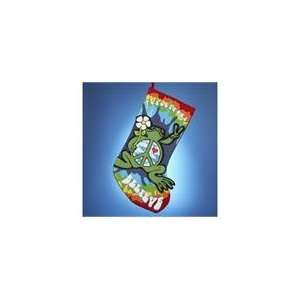  Pack of 6 Retro Peace Frog Colorful Tie Dye Applique 