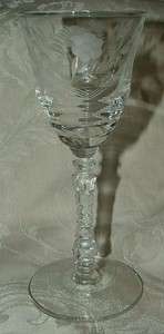   Tall Elegant Cut Crystal Sherries Libbey Stem #3005 13 Cut 1940s L@@K