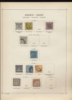 BADEN German States 1851/1869 Imperf Perf Mint&Used To 9K(18 Items 