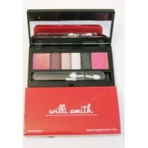 Willi Smith Eyeshadow & Lipcolor Set Pink Color Compact Mirror