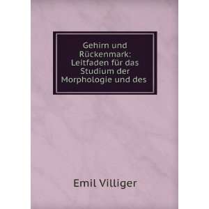   fÃ¼r das Studium der Morphologie und des . Emil Villiger Books