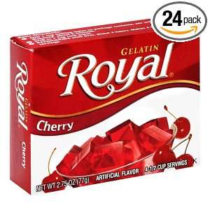 Royal Gelatin, Cherry, 2.75 Ounce Boxes Grocery & Gourmet Food