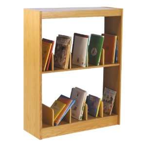   Sided Picture Book Wood Shelving Starter Unit 42 H Furniture & Decor