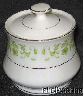 Towne House Green Dale 3077 Covered Sugar Bowl  