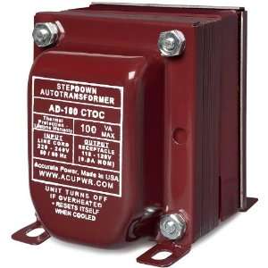  STEP DOWN TRANSFORMER ACUPWR US MADE AD 100  AUTO 