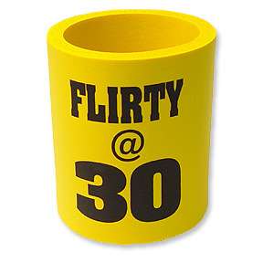 30th Birthday Party DRINK KOOZIE FLIRTY 30 CAN COOLER  
