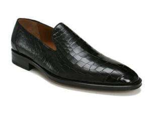 MEZLAN Mens Casanova Black Alligator Shoe 3119 J  