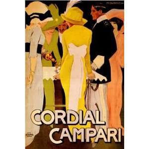  Cordial Campari by Marcello Dudovich   20 1/2 x 14 1/2 