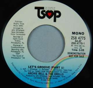 ARCHIE BELL & THE DRELLS Lets Groove PROMO VG+ HEAR  