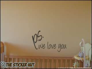 we love you Wall Words Stickers Decals 240  