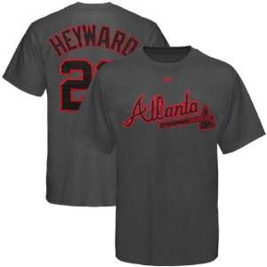  MLB Majestic Jason Heyward Atlanta Braves Pop Player T Shirt 