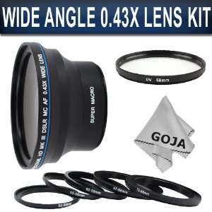 Professional 0.43X Wide Angle High Definition Lens (w/ Macro Portion 