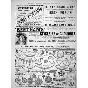  1896 Advertisement Beethams Glycerine Diamond Poplin
