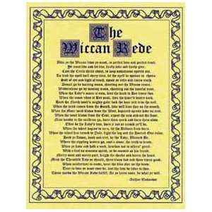  Wiccan Rede(long Poem) Poster parchment 
