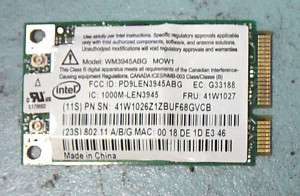 Intel Pro Wireless Mini PCI WIFI Card WM3945ABG  