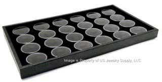 Black 24 Jar Trays for Display Storage of Gems Gemstones Body 
