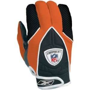  Reebok Adult NFL Equip XG3 Orange Football Gloves   Extra 