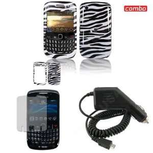 /Curve 8530 combo Black/White Zebra Design Protective Case Faceplate 
