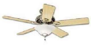   Beacon Hill 52 Inch 5 Blade Brushed Nickel Ceiling Fan With Light Kit