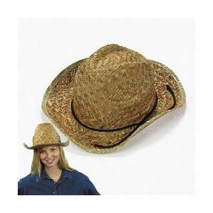  Adult Western Hats W/Band (1 dozen)   Bulk [Toy 