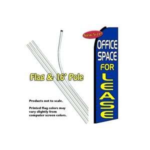  Office Space for Lease Feather Banner Flag Kit (Flag 