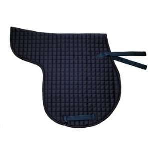  All Purpose English Saddle Pad Quilted Cotton Navy Blue 