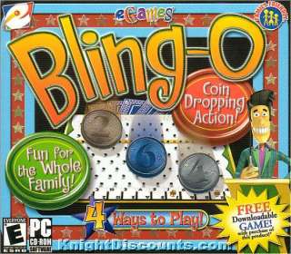 BLING O eGames Blingo Puzzle Win98 XP PC Game NEW BOX 743999139206 