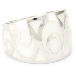    Andrew Hamilton Crawford Bubble White Ring, Size 5 Jewelry