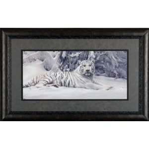  White Tiger Daniel Smith 39x22 Gallery Quality Framed Art 